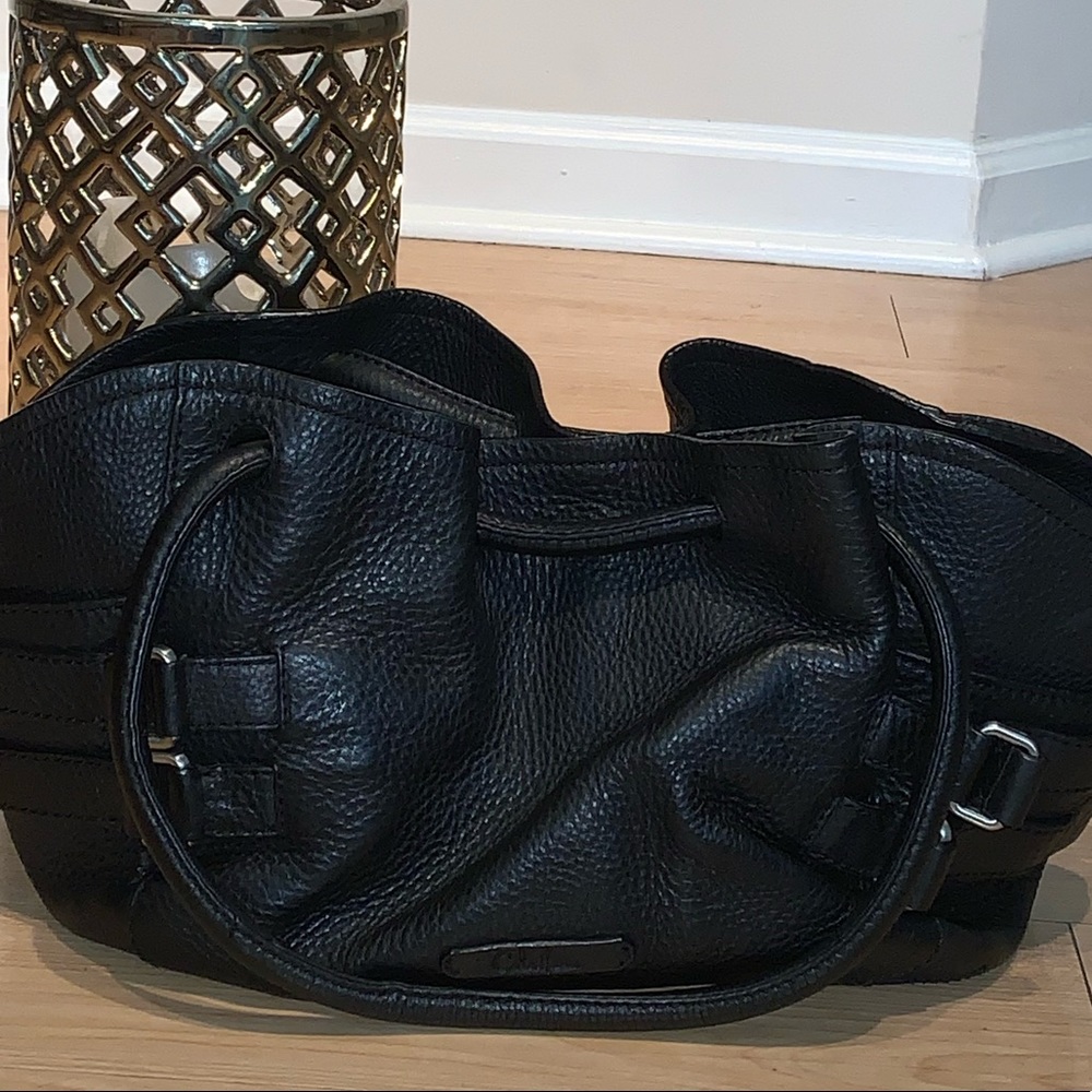 Black leather Cole Haan purse